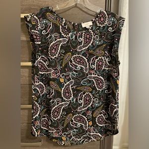 Loft Outlet Blouse with Cap Sleeves (EUC)